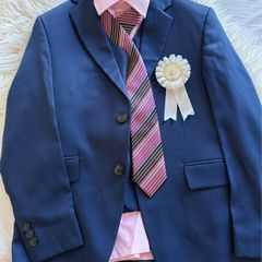De Rossi 3 piece communion suit includes shirt and tie age 9 years