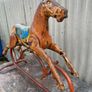 Retro Vintage Triang ltd metal rocking horse with original paint c1950. Image 8
