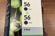 HP 56 Black Original Ink Cartridges, 2 pack (C9319FN)