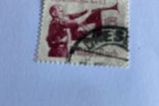 Rare Genuine WW2 German stamp - Hitler Youth (Bugler)