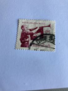 Rare Genuine WW2 German stamp - Hitler Youth (Bugler)