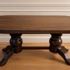Solid oak dining table