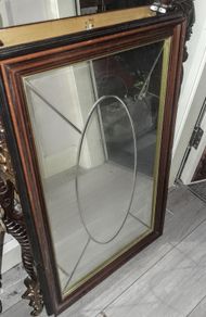 Stunning large and heavy bevelled mirror