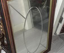Stunning large and heavy bevelled mirror