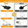 Festoon Lights Mains Powered - 30Ft/9.25M LED Garden String Lights Waterproof Outside Light Bulb 12+1 ST38 Plastic Bulbs Gazebo Pergola Patio Bistro Hanging Lights Image 4