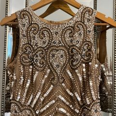 Lace & Beads cream top