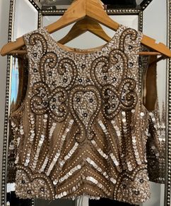 Lace & Beads cream top