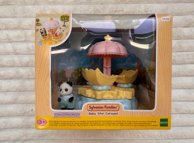 Sylvanian Families 5539 Baby Star Carousel Damaged Box Please see photos
