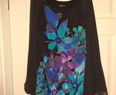 Stunning Oasis dress/tunic, bat wing sleeves, size 8