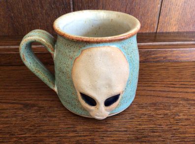 Alien Grey Roswell UFO Pottery Mug