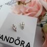 New genuine pandora angel wing earrings Image 3
