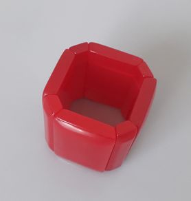 BRACELET - Red - Glossy - Stretchy