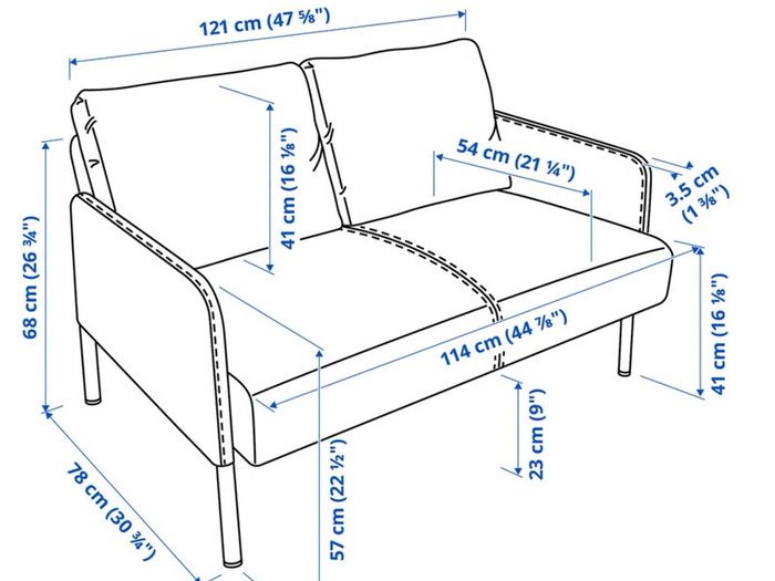2 seats sofa