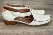 Women's flat real leather shoes Tamaris white shoes UK6 UK40