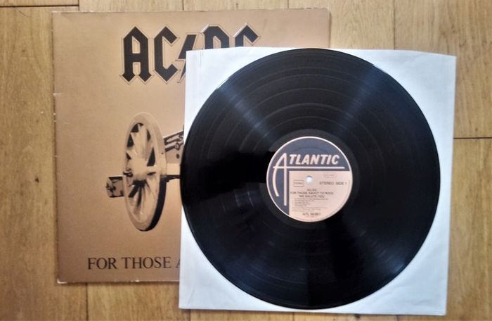 AC/DC Vinyl''For Those About To Rock''P-81.First German Press on Atlantic Rec.Ex.cond.