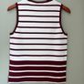 New Ladies Cream Striped Knit Top by Primark Image 4