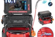Sewer Camera, 165 ft/50m, Self-Leveling Drain Camera with 10.1" Touchscreen, 512Hz Transmitter &amp; Distance Counter, IP67 Snake Plumbing Camera
