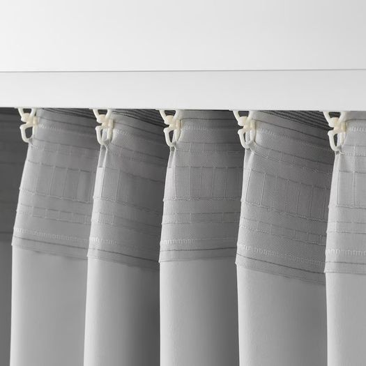 VILBORG Grey IKEA Curtains (pair)