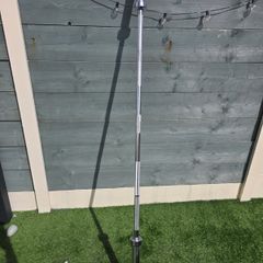 Olympic barbell and 12 kg kettlebell