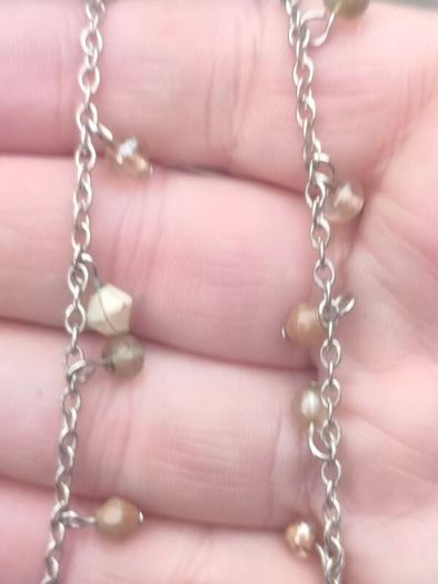 Vintage Sterling Silver necklace with Semi-Precious stones