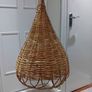 2 x Vintage Wicker Pendant Light Shades Image 5