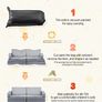 Modular Kids Play Couch, Sectional Toddler Sofa with Armrests, 28D Sponge & Short Pile, Convertible Kids Modular Couch DIY Creative Combination for Playroom, Bedroom, Living Room, 14 Pcs, Gray Image 3