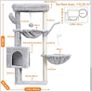 Cat Tree, 100cm Tower with All-Sisal Wrapped Scratching Post Image 7