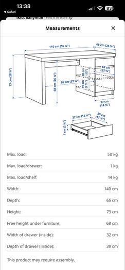 desk and chair