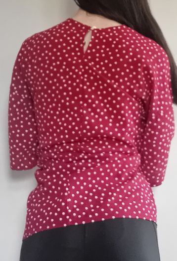 Red & White Polkadot Blouse