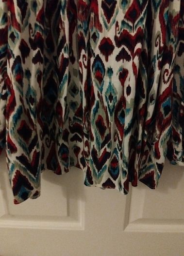 Loose peacock top, Tu, size 12