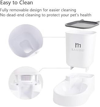 NEW SALE | Automatic Feeder and Waterer Set, Dogs Cats Food Feeder and Water Dispenser 3.8L, 2 in 1 Cat Food Water Dispensers for Small Medium Big Pets