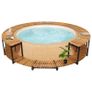 Spa Surround Grey Poly Rattan Image 9