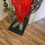 1920s Life-size Antique Sculpture in the form of a Butler, This extraordinary work of art, dating from around 1920, captivates with its impressive size and attention to detail. just Over 6 feet tall., Image 5