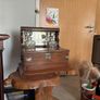 antique Victorian oak tantalus Image 2