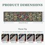 Runner Rug for Hallway ,Dark Blue Bird Washable Carpet for Kitchen with Non Slip Backing,Soft Low Pile Long Entryway Rug,Boho Animal Bedroom Floor Mat for Entrance Living Room Laundry Image 6