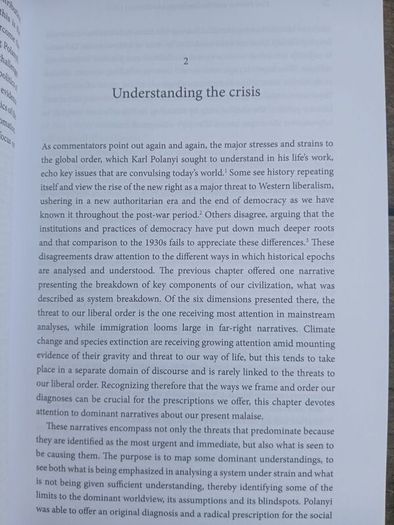 Karl Polyani and the Contemporary Political Crisis
