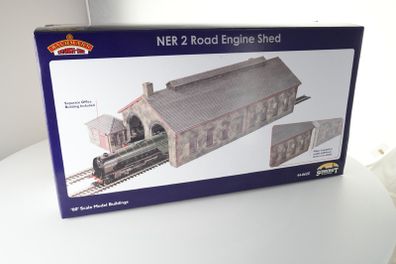 Bachmann Scenecraft 44-062Z NER 2-Road Engine Shed 00 Scale