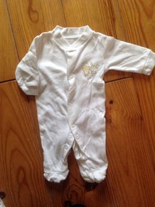 Tiny Baby White Babygrow
