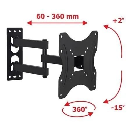 TV Wall Mount Bracket Arm Tilt Swivel 19-42"