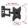 TV Wall Mount Bracket Arm Tilt Swivel 19-42" Image 3