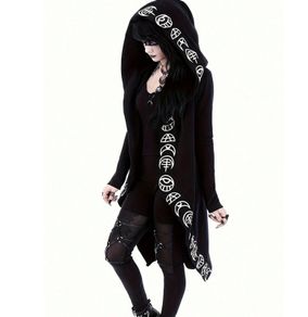Free Postage! Goth Style Coat / Cardigan with a Hood size 18/20