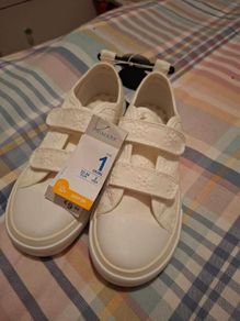NEW Pennies Cream plimsolls