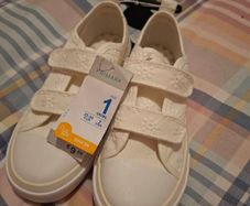 NEW Pennies Cream plimsolls