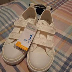 NEW Pennies Cream plimsolls