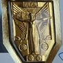 West Germany 1954 Football World Cup winning captain Fritz Walter hand signed Gold gilt medal stamp cover Italia 90 Image 2