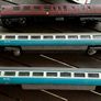 Some random parts for hornby trains. Included is 2 British rail coaches in need of repair. A Harry Potter coach. Also various goods trucks Image 5