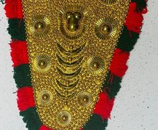 Elephant caparison, 40inch to 20inch, Handmade, Wall Decor, Nettipattam Kerala elephant decoration wall mount