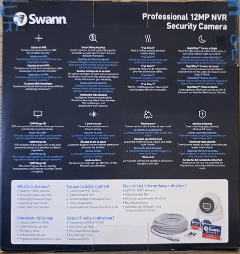 3 x Swann SWNHD-1200D-EU - Professional 6K (12MP) Add-on NVR Dome Cameras