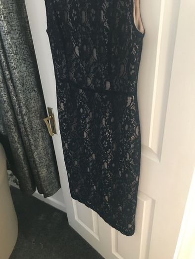 french connection navy midi dress