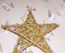Gold Wooden Christmas Star